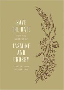 Wild Meadows Green Save the Date Card