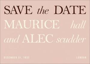 In Writing Pink Save the Date Card