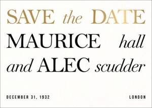 In Writing Foil Save the Date Card