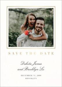 This Moment Foil Save the Date Card