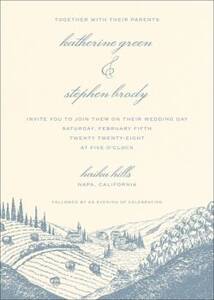 Wine Country Wedding Invitation