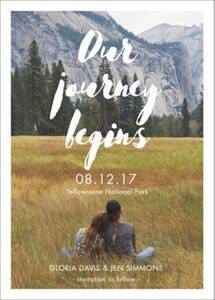 Our Journey Begins Photo Save the Date Card