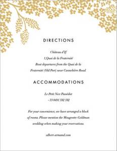 Heather and Lace Information Card