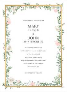 Lautaret Wedding Invitation