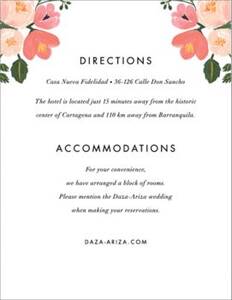 Pastel Petals Information Card