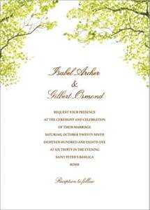 Spring Orchard Wedding Invitation