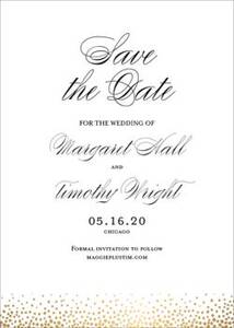 Champagne Border Save the Date