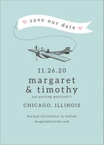 Plane Banner Save The Date
