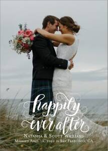 Happily Ever After Wedding Announcement
