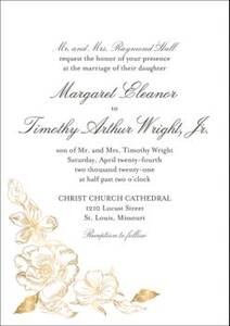 Etched Floral Wedding Invitation