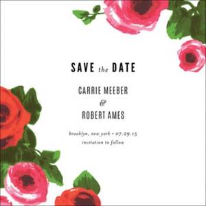 Rose Bed Save the Date Card