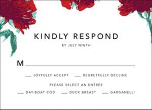 Pop Carnation Response Card