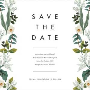 Meadow Garland Save the Date Card